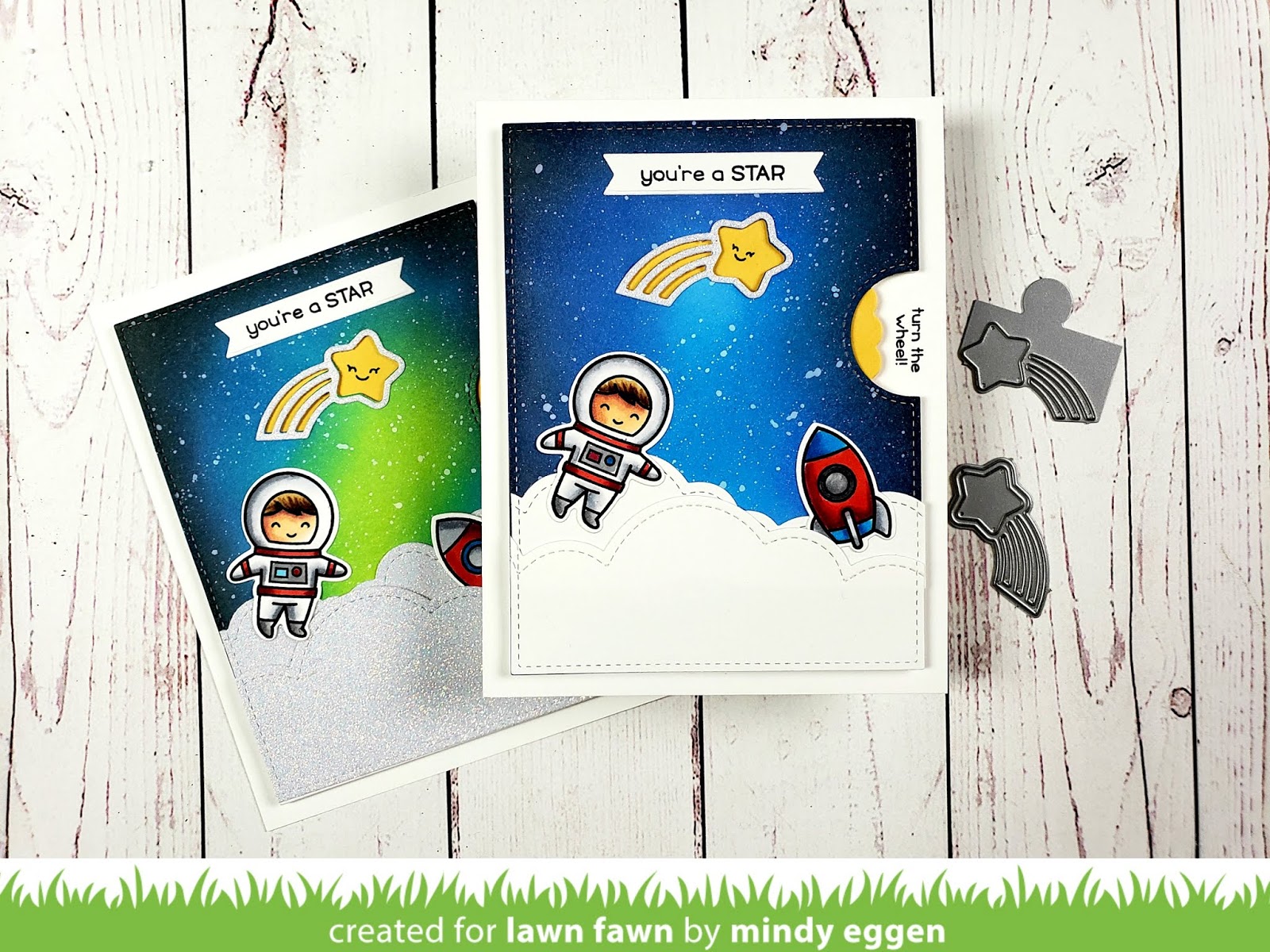 Shooting Star Reveal Wheel Mindy Eggen Design